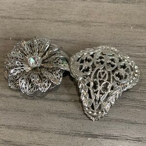 Elegant Silver scarf holders